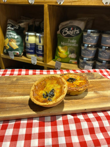 Leek and Blue Cheese Quiche