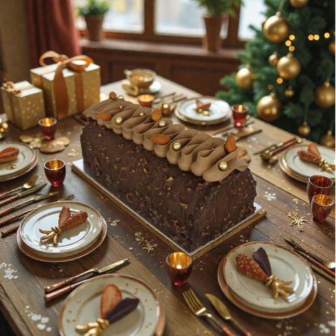 Chocolate Indulgence Christmas Log