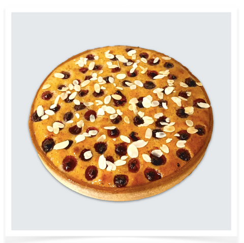 Large Raspberry & Almonds Tart